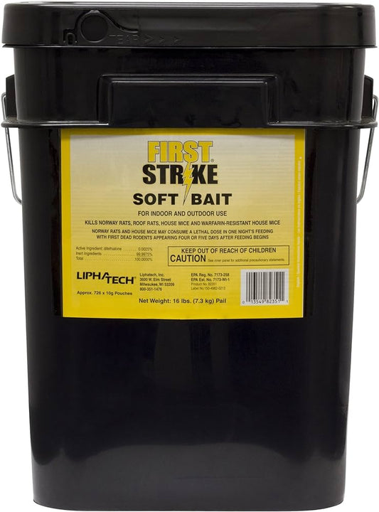 First Strike Soft Bait 16LB Pail - Broadway Pest and Home services
