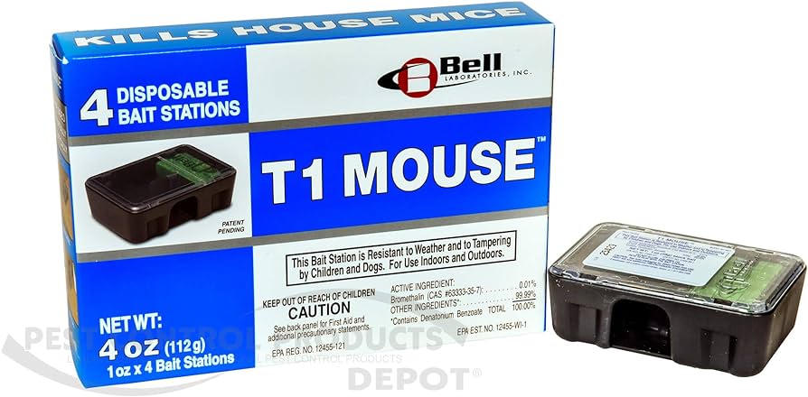 T1 Disposable Mouse Bait Station 4pk