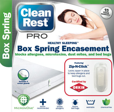 King Box Spring Encasement Clean Rest Pro - Broadway Pest and Home services