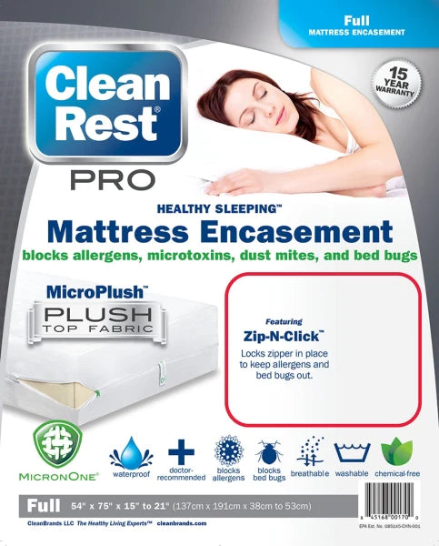 Full Mattress Encasement Clean Rest Bug Tech